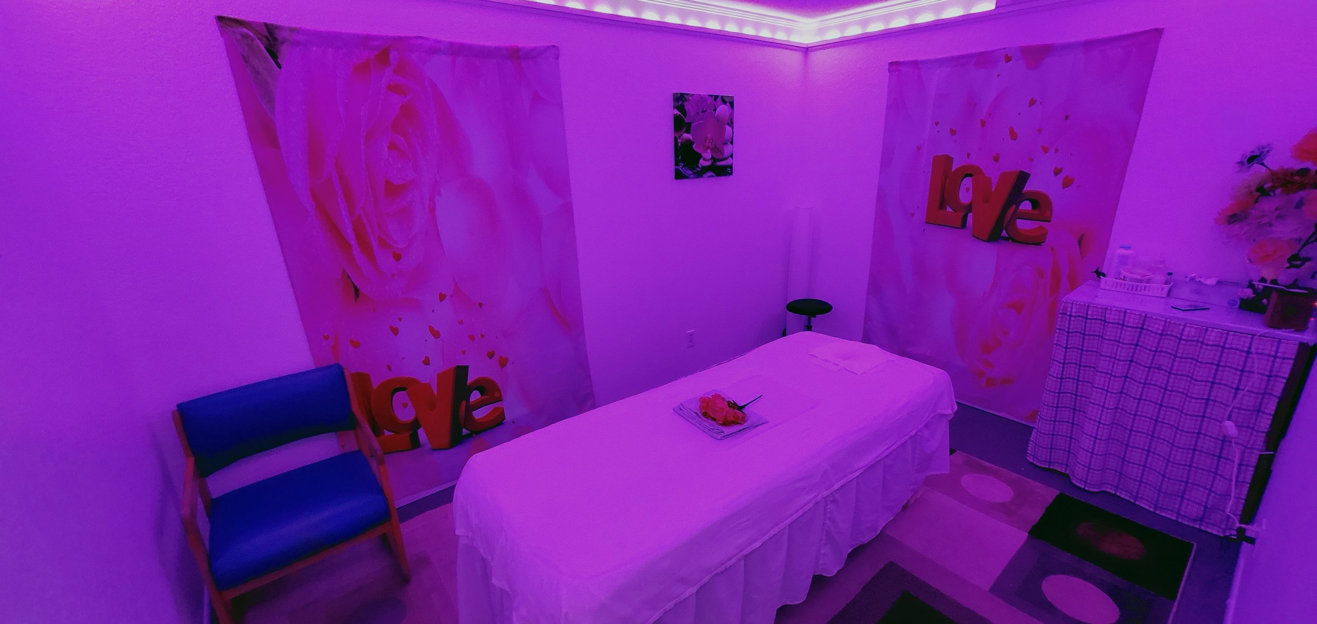 Private massage room at Milton Massage
